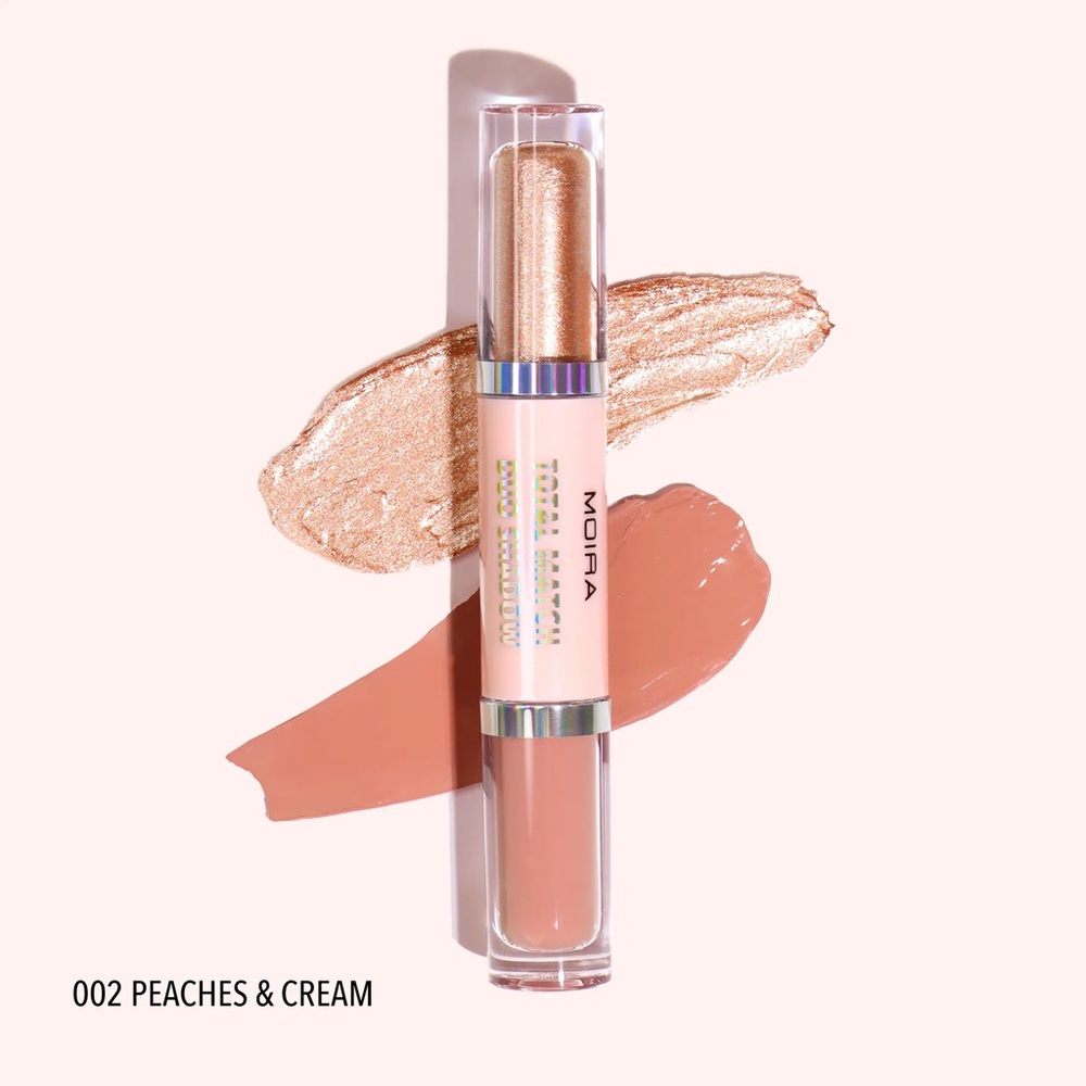 Moira Cosmetics Total Match Duo Shadow (002, Peaches & Cream)